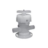 UHP PFA Manual Diaphragm (3/4 inch) 3-Way Valve - MV-16 Series